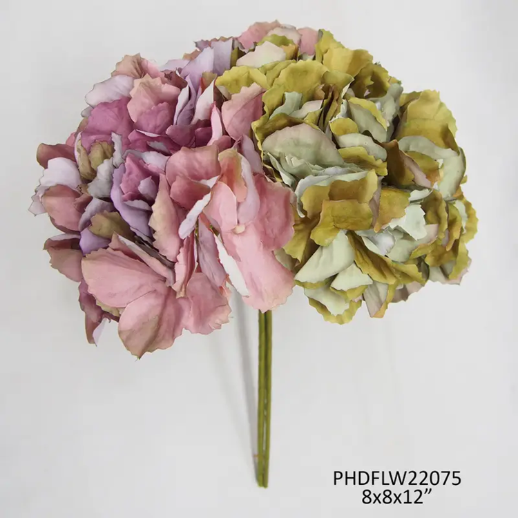 Hydrangea Bundle Vintage Rose/Green Box/6