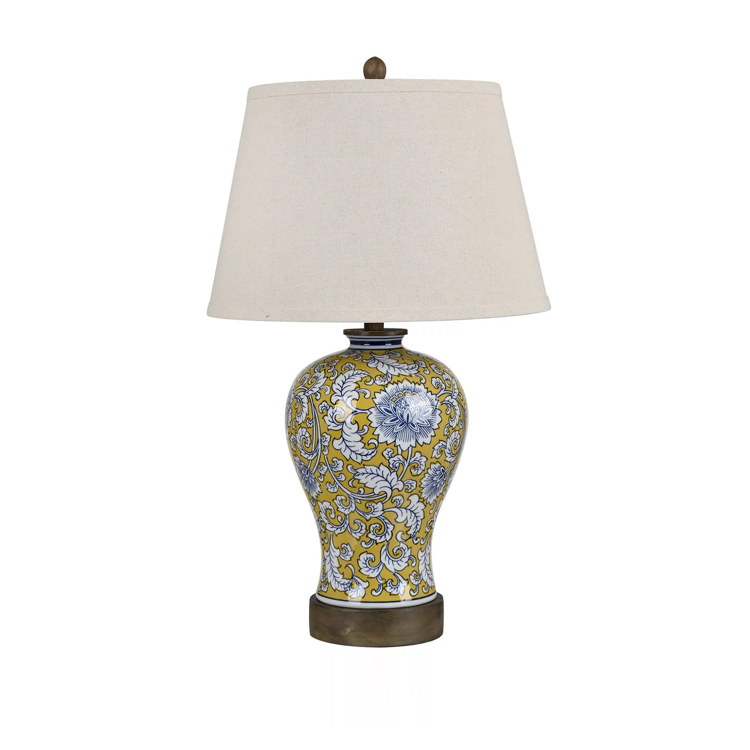 Chinoiserie Porcelain Lamps Set/2
