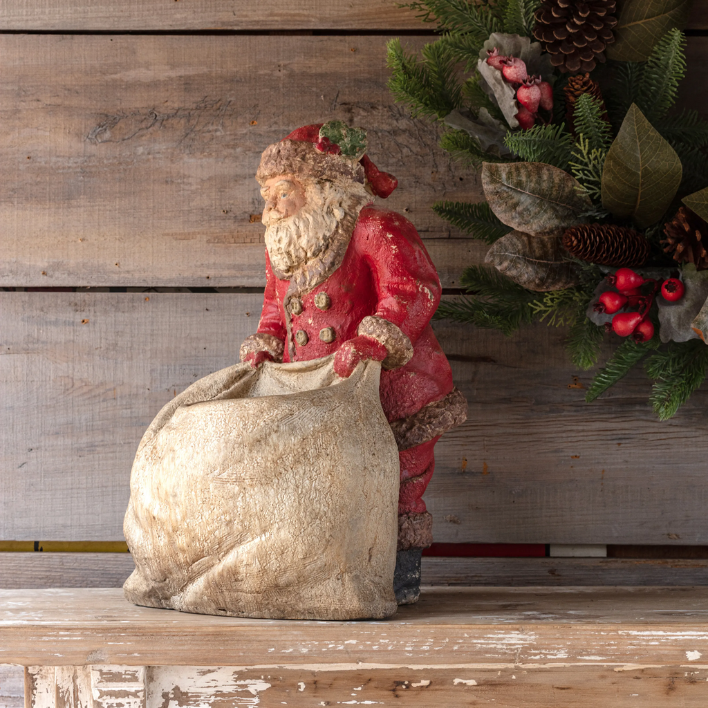 Vintage Santa with Bag