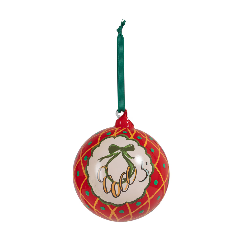 12 Days of Christmas Glass Ball Ornaments Boxed Set/12