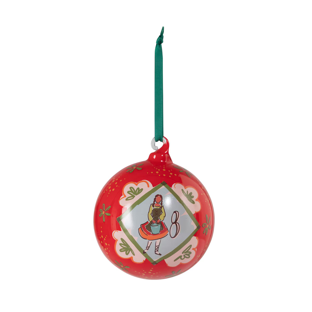 12 Days of Christmas Glass Ball Ornaments Boxed Set/12