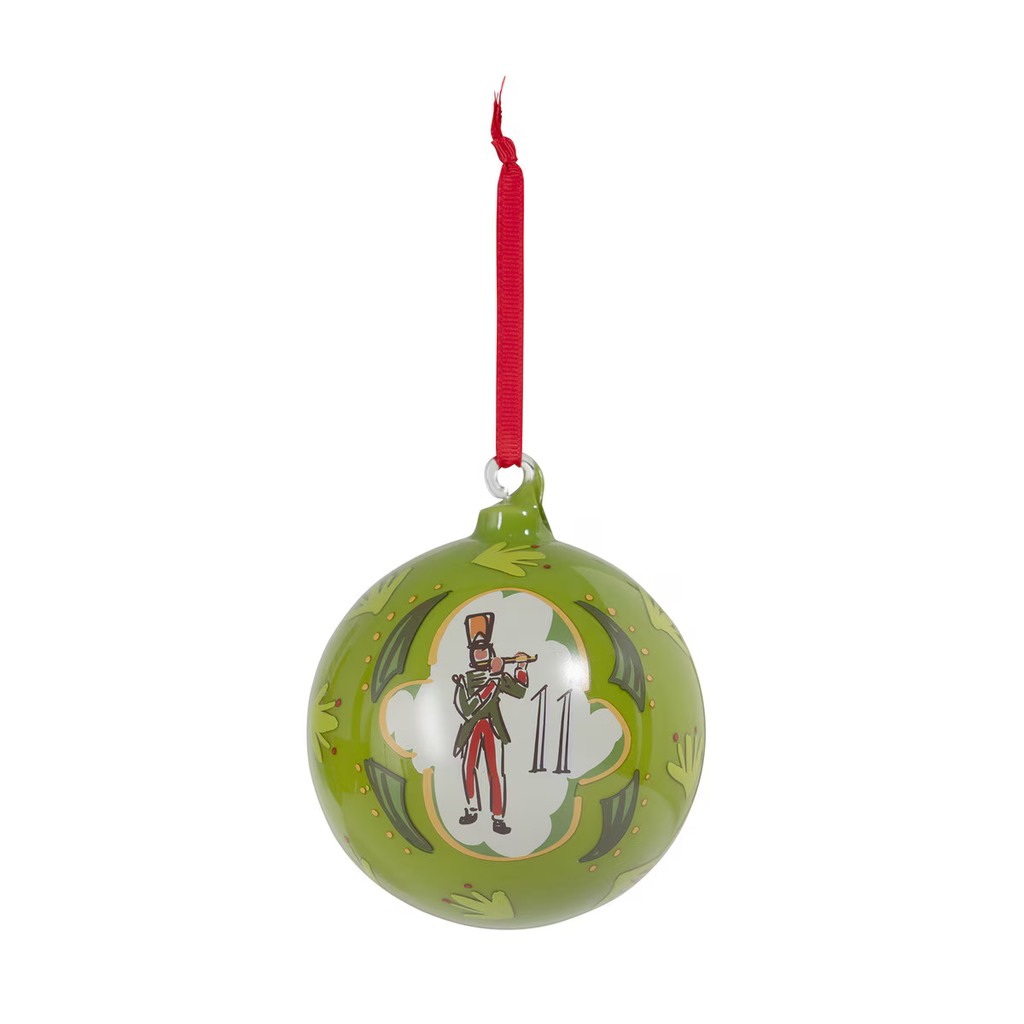 12 Days of Christmas Glass Ball Ornaments Boxed Set/12