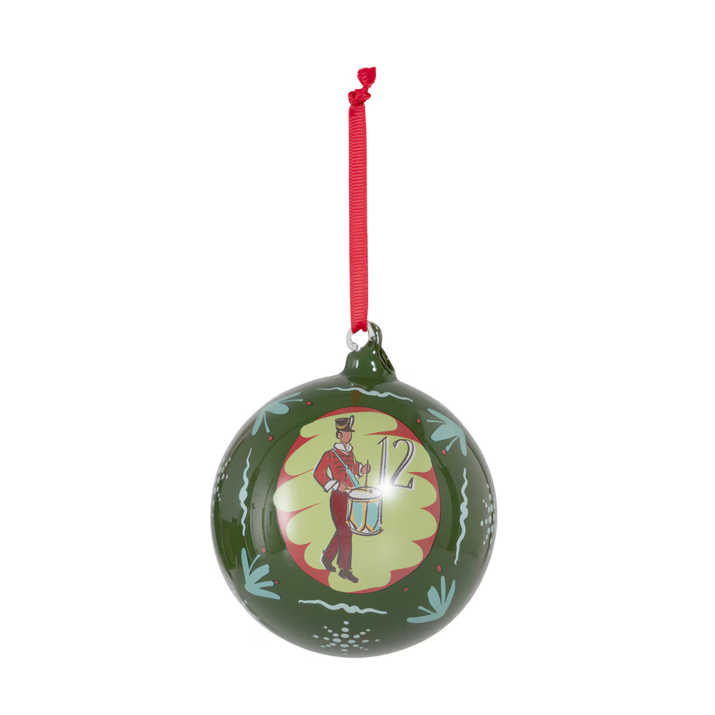 12 Days of Christmas Glass Ball Ornaments Boxed Set/12