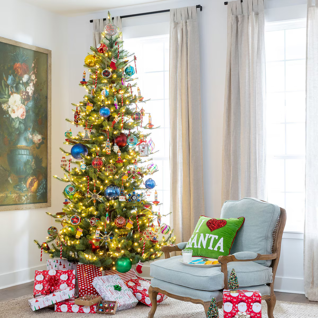 Park Hill Blue Spruce Slim Christmas Tree 9'