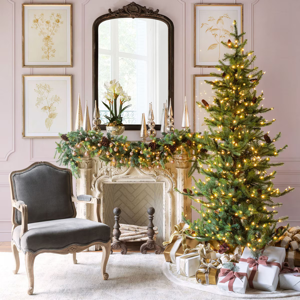 Park Hill Blue Spruce Slim Christmas Tree 7.5'