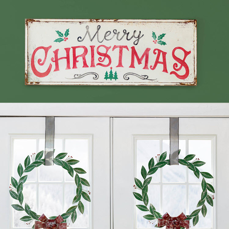 Merry Christmas Iron Plaque