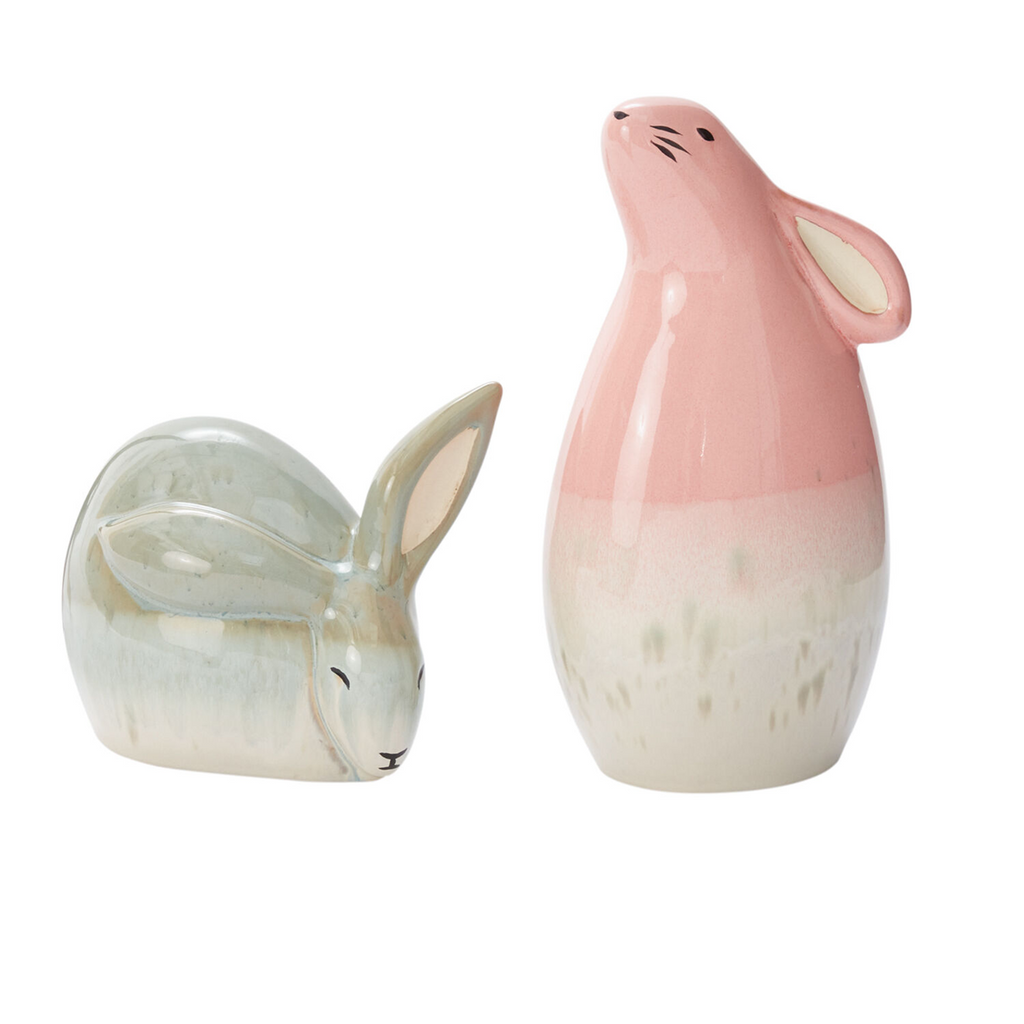 Dewdrop Ceramic Bunny Figurines