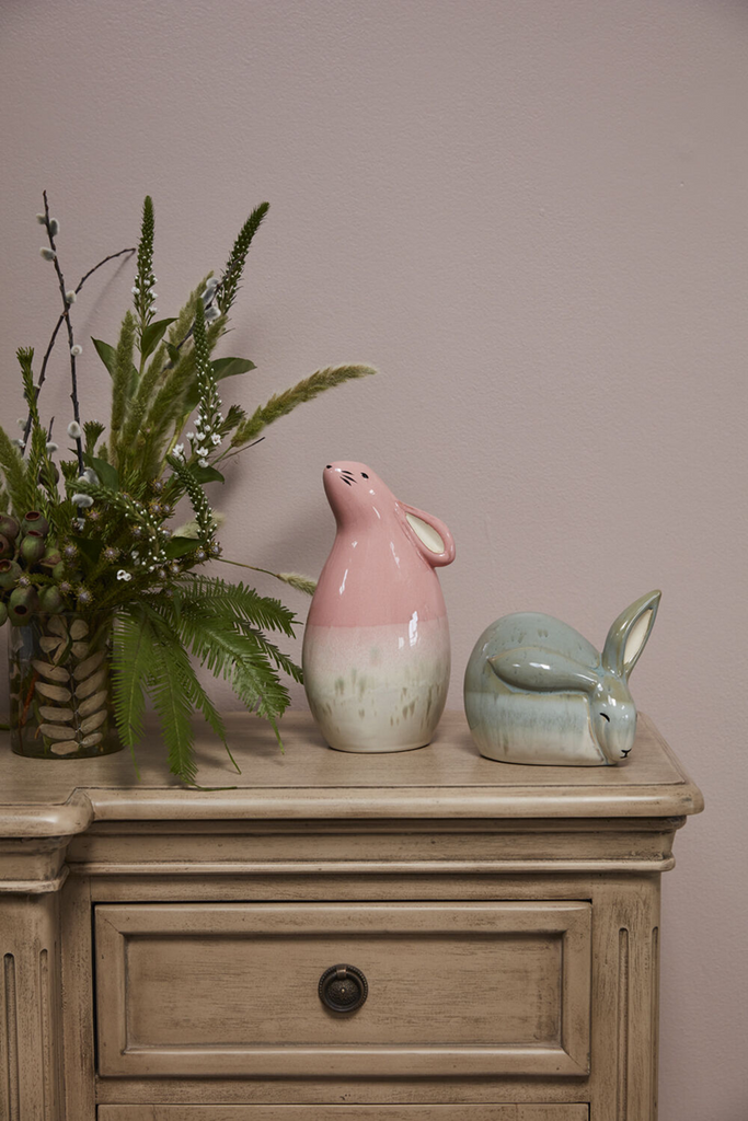 Dewdrop Ceramic Bunny Figurines