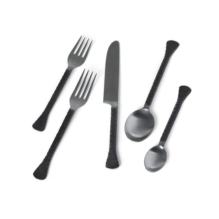 Hatch Pattern Stainless Steel Flatware 20-Piece Set