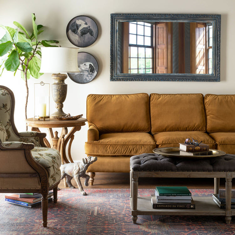 Carlisle Velvet Upholstered Sofa