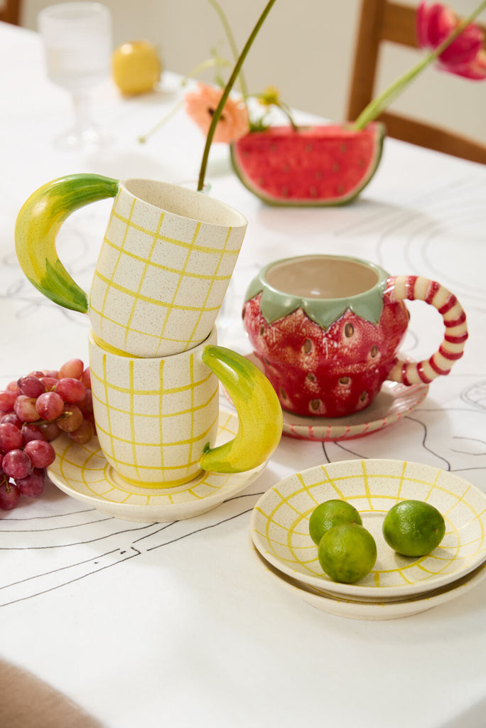 Fresh Fruit Mug with Saucer