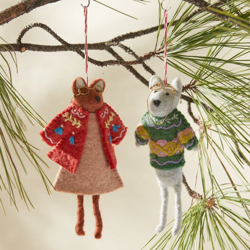 Eric + Eloise Fuzzy Friends Ornaments