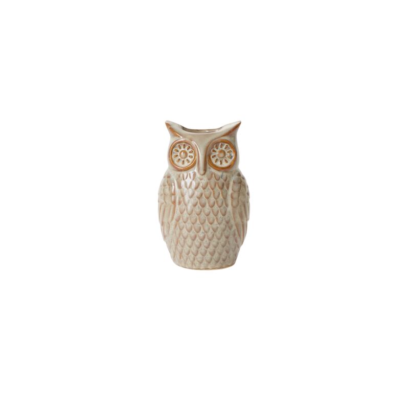 Great Grey Owl Budvases Set/4