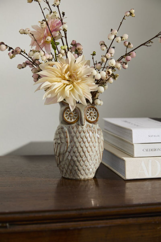 Great Grey Owl Budvases Set/4