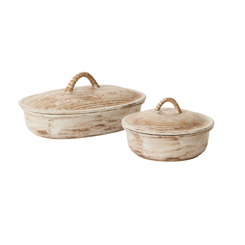 Sycamore Lidded Dish Round