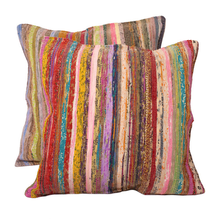 Upcycled Sari Square Pillow Cover