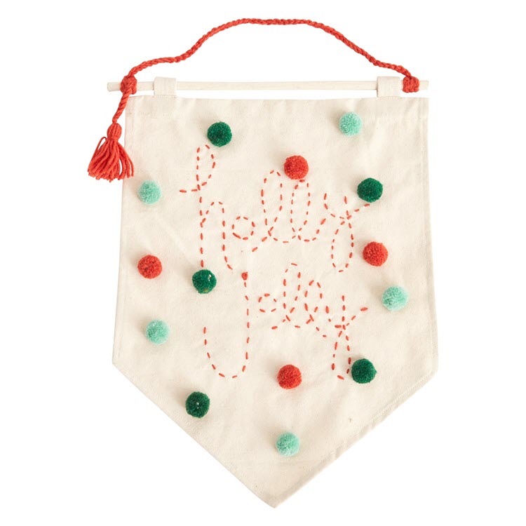 Jolly Banner Accent Decor Holly Jolly Christmas Banner – A Colorful Farmhouse