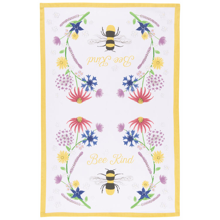 Bee Kind Printed Dishtowel