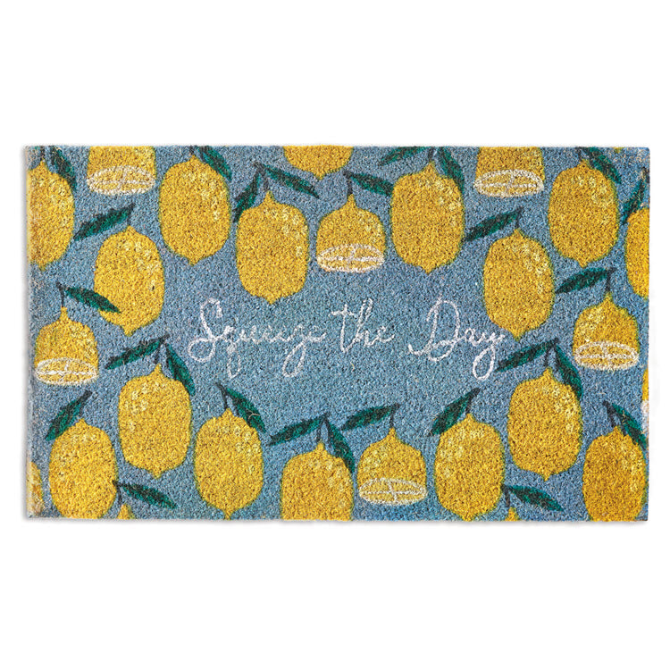 Squeeze the Day Lemons Doormat