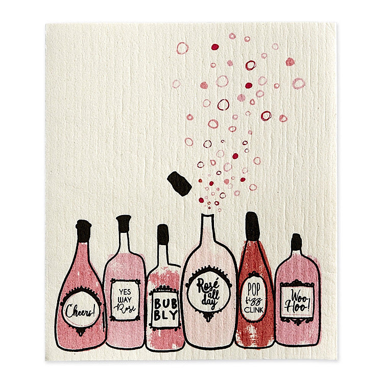 Rosé All Day Swedish Dishcloth