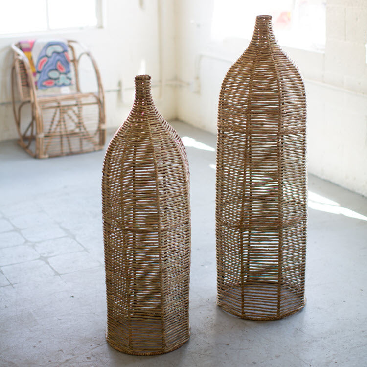 Large Seagrass and Iron Bottles Set/2