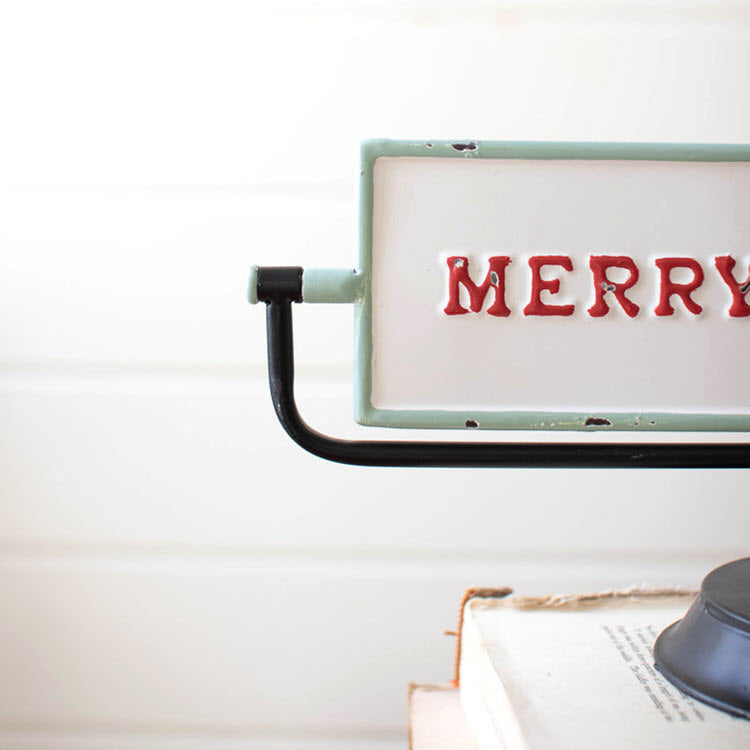 Merry Christmas/Happy New Year Flip Sign Box/2