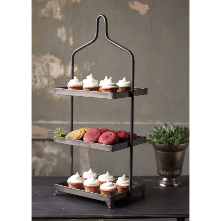 Metal Three Tiered Display