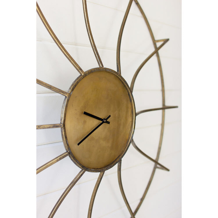 Antique Brass Wall Clock