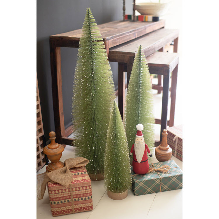 Bottle Brush Christmas Trees Set/3