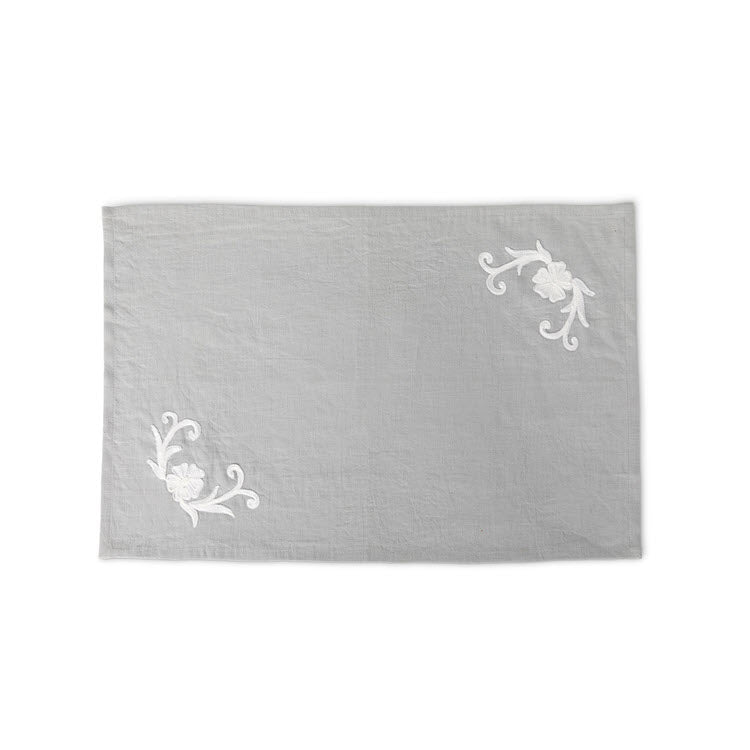 Cosette Embroidered Linen Placemats Set/4