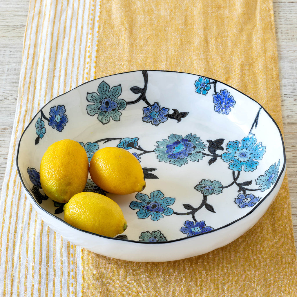 Periwinkle Vine Pattern Serving Bowls Set/2