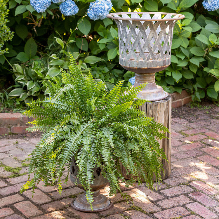 Woven Metal Classic Urn Set of 2