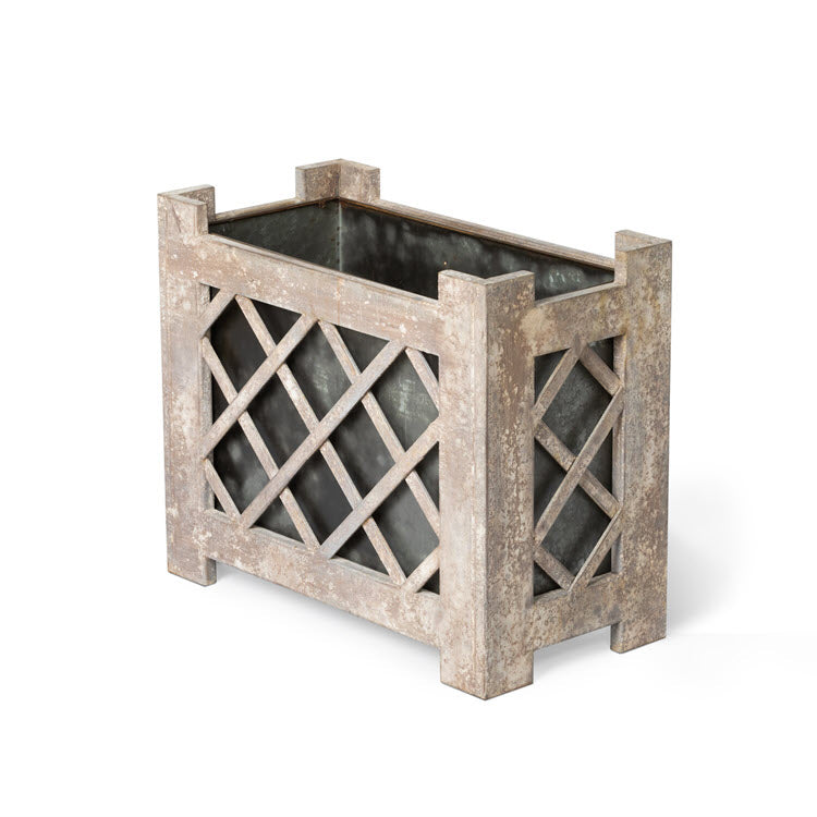 Iron Garden Lattice Planter