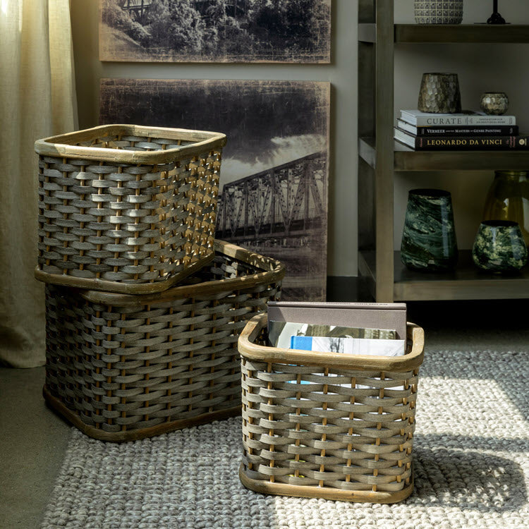 Woven Storage Basket Set of 3