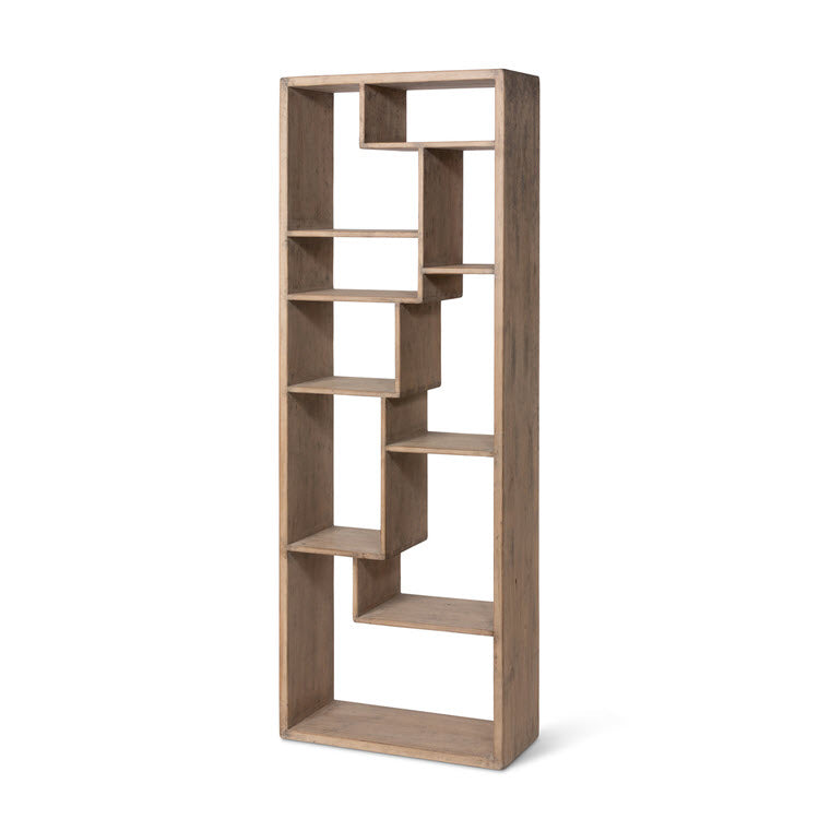 Geometric Wooden Etagere