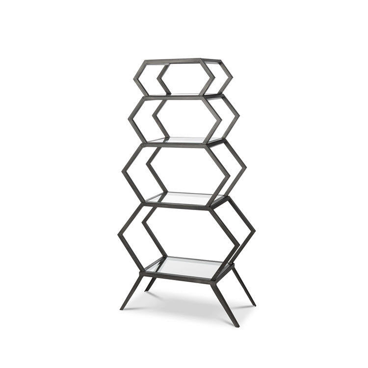 Iron Geometric Etagere