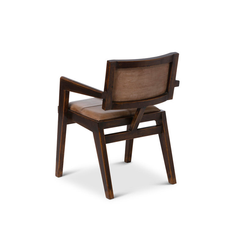 Lane Square Back Leather Armchair