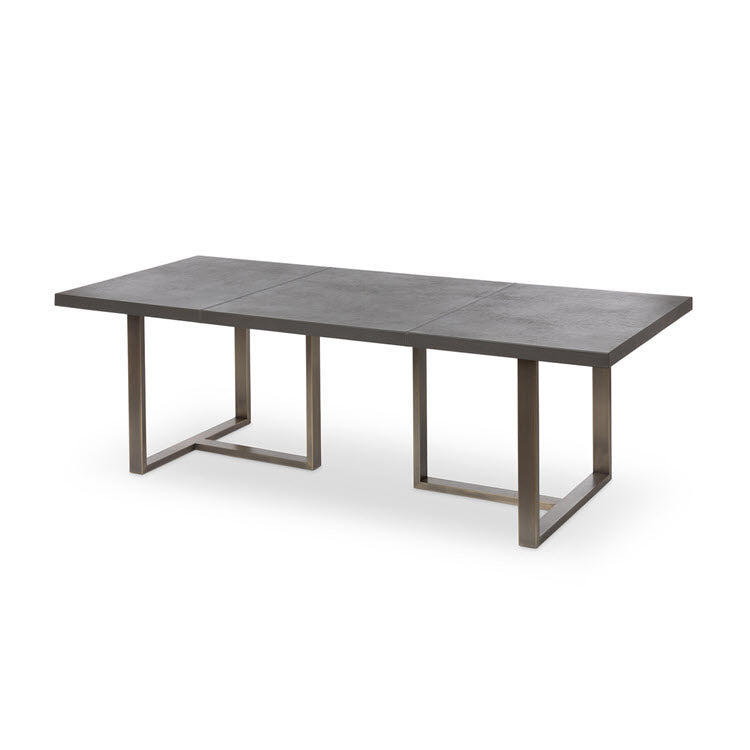 Dalton Leather Top Dining Table