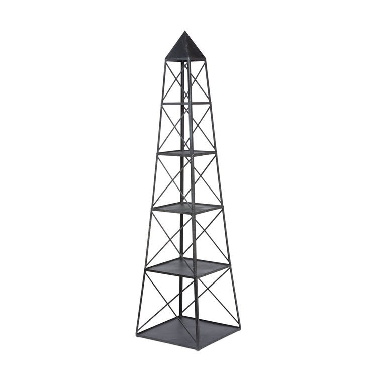 Stackable Antique Black Obelisk