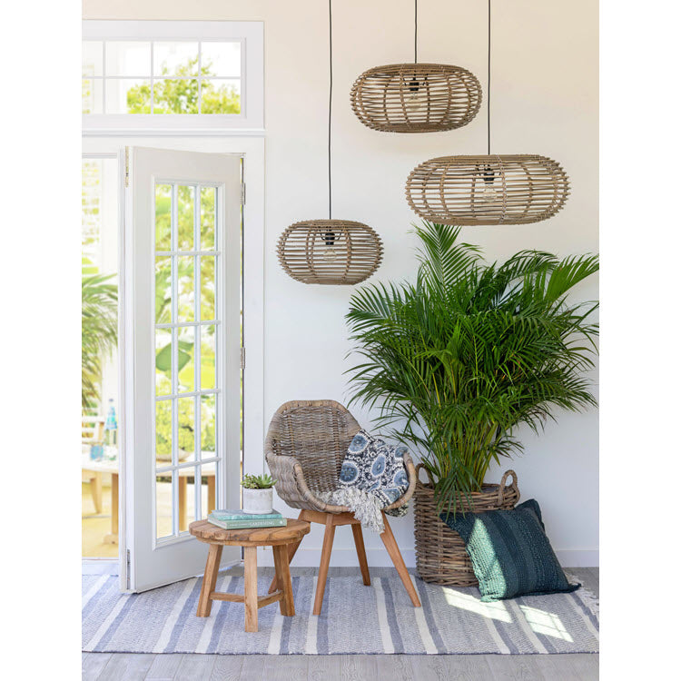 Kailani Rattan Pendant Light (Three Sizes)