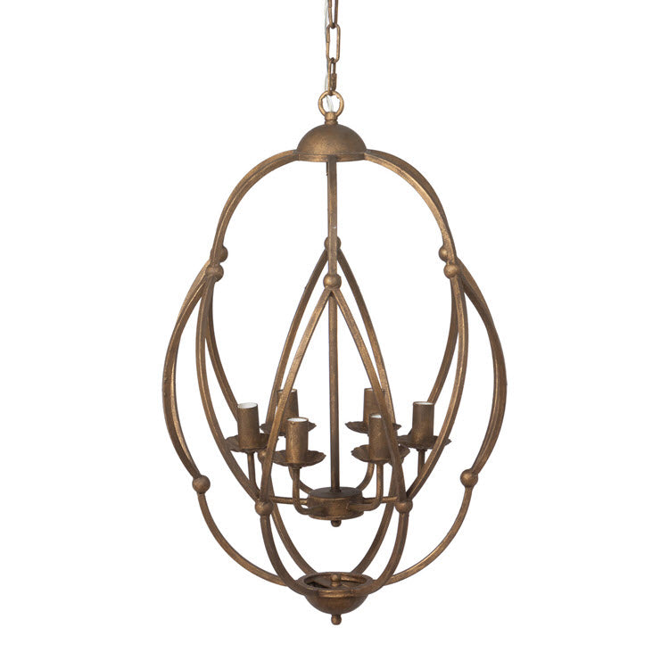 Raleigh Bronze Chandelier