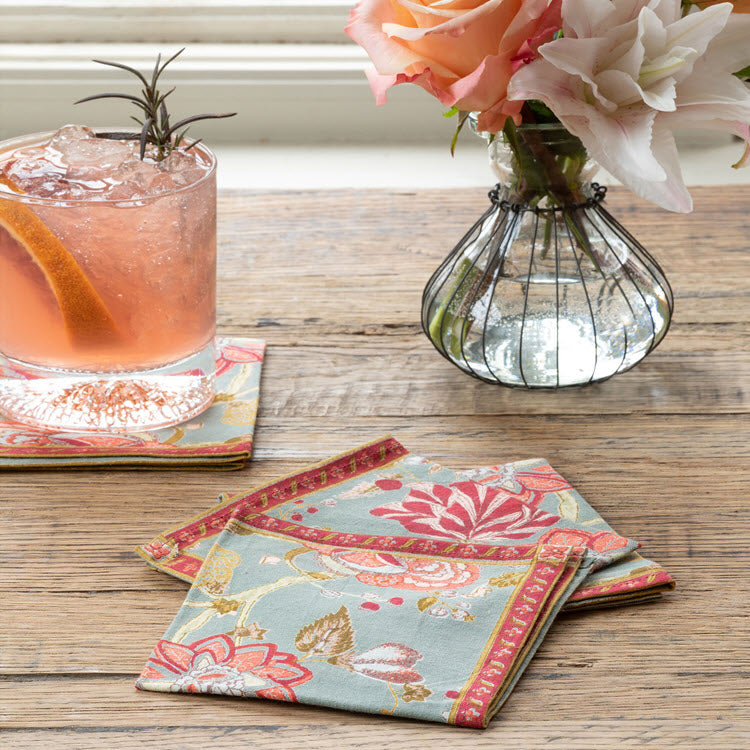 Malabar Thyme Sheeting Napkins Set/6