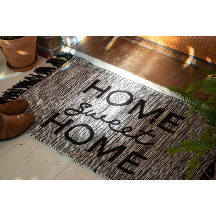 Hand Woven Home Sweet Home Rug