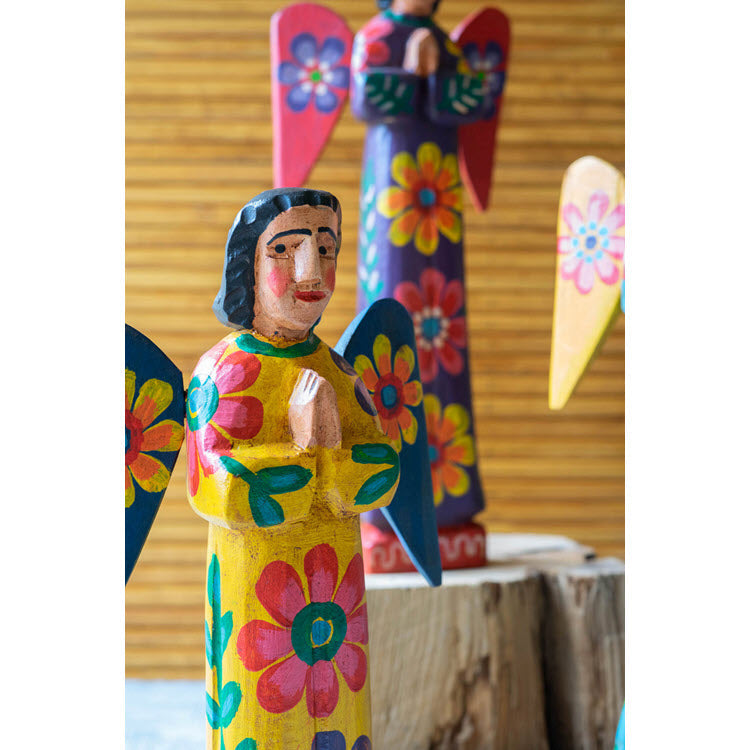 Painted Wooden Angels Set/3