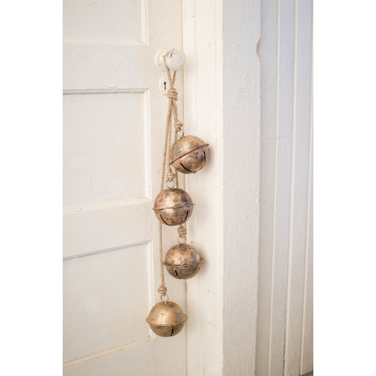 Kalalou String of Brass Finish Bells – A Colorful Farmhouse