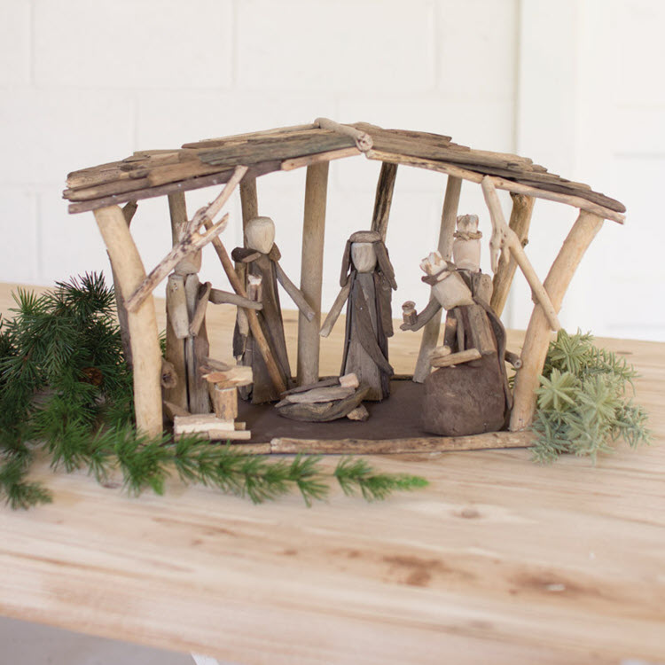 Driftwood Nativity
