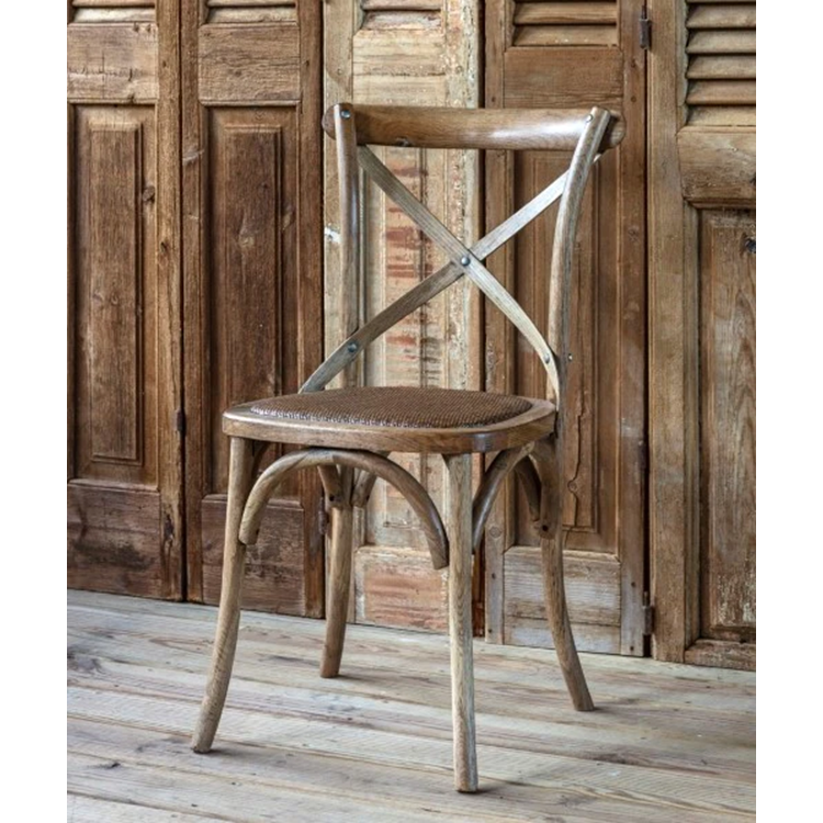 Porchview Cross Back Dining Chairs Set/2