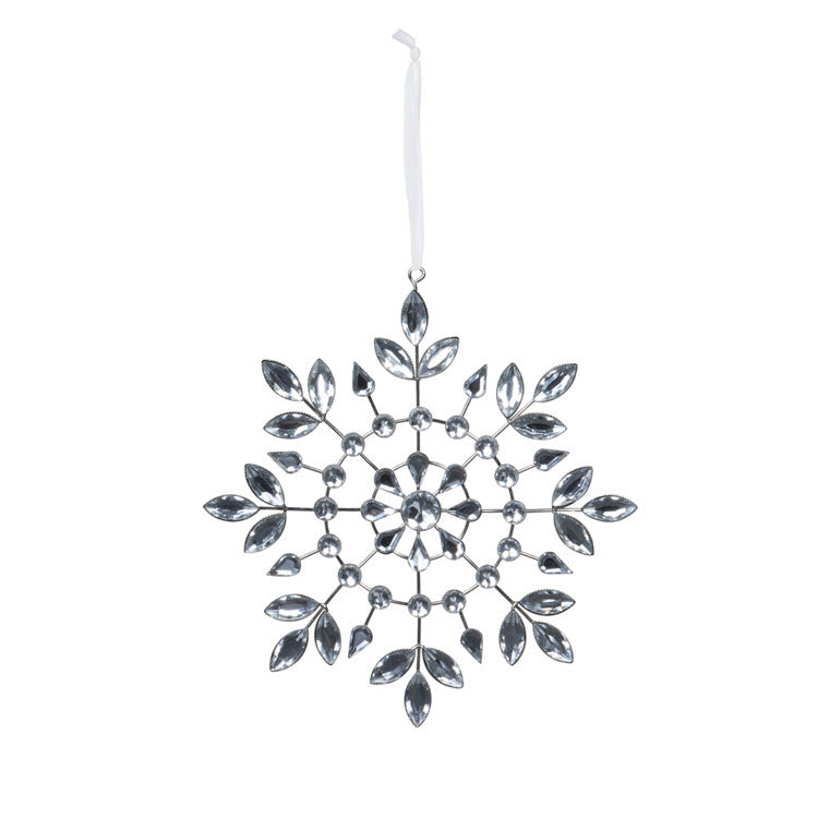 Ice Palace Gem Snowflake Ornament Set/12