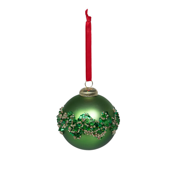 Bejeweled Glass Ball Ornament Set/12