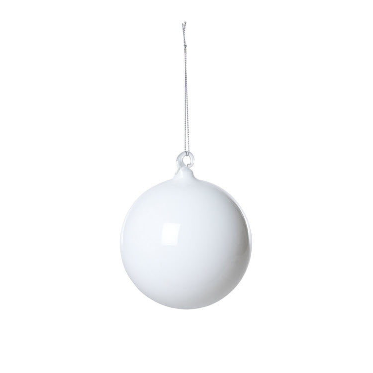 Snowdrift Glass Ball Ornament Set/6